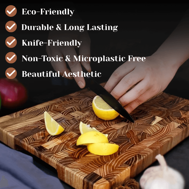 PurePrep™ Premium Teak Wood Cutting Board