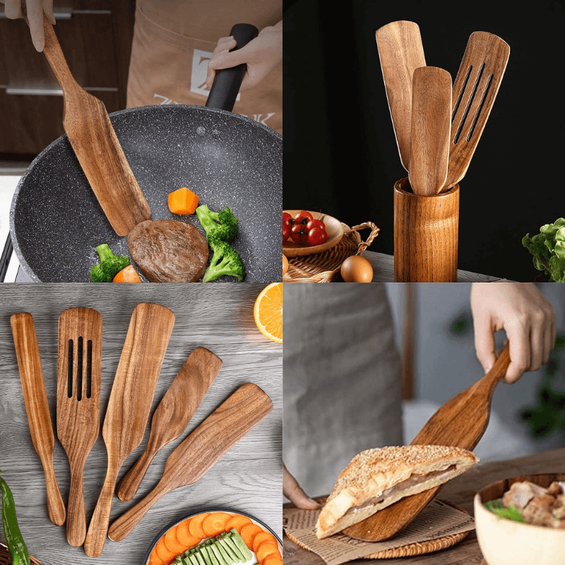 PurePrep™ Premium Natural Wooden Spurtle Set